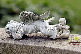天使,天使图,倾斜的天使