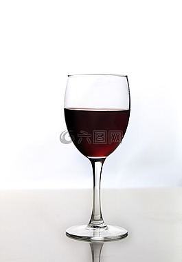葡萄酒,杯,红色