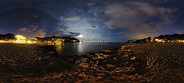 马洛卡,全景,夜