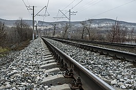 铁路,导轨,露宿者