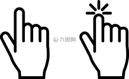 滑鼠游标,点击,图标