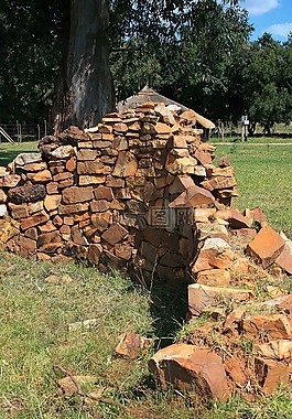 石头建成的废墟,废墟,建设