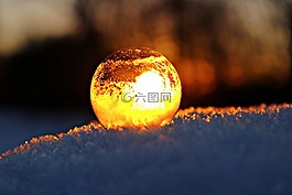 肥皂泡沫,eiskristalle,弗罗斯特吸塑