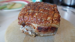 猪,地壳烤,烤猪肉