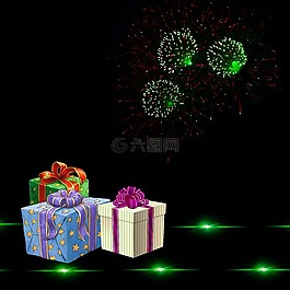 礼物,新年快乐,前夕