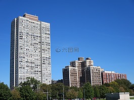 建筑物,天际线,芝加哥