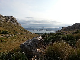 西班牙,马略卡岛沿海,悬崖