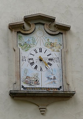 时钟,fassadenuhr,außenuhr