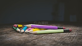 铅笔,木杆铅笔,教育