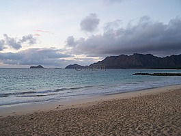 波纹管,海滩,上午