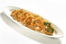洋葱圈,快餐,油炸