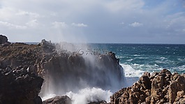 阿尔加维,海岸,波