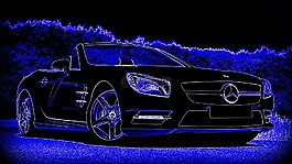 梅赛德斯-奔驰,车,蓝色