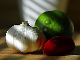 辣椒,酸橙,灯泡