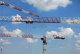 天空,网站,起重机