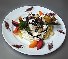 甜点,冰,香草冰淇淋