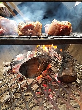 吸烟者,烟,牛排