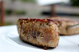 肉,猪,牛排