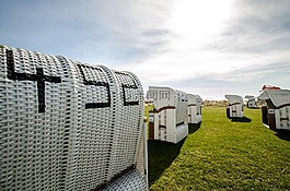 沙滩椅,北海,海滩