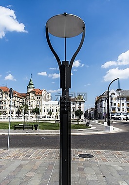 街道照明灯,照明,晚fényvető6