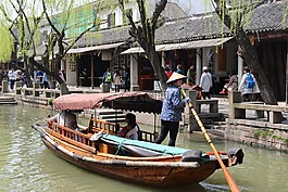 周庄,船,船家