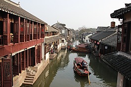 周庄,船,水