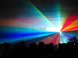 激光,展示,激光表演