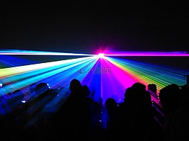 激光,展示,激光表演