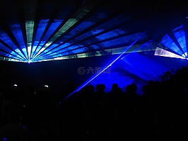 激光,展示,激光表演