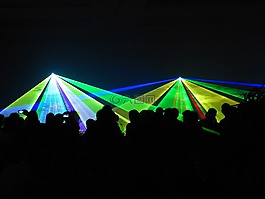 激光,展示,激光表演