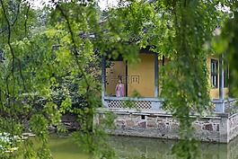 古风,吹箫玉人,小榭
