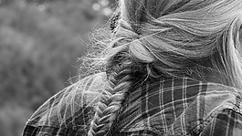 发型,鱼的尾巴,发