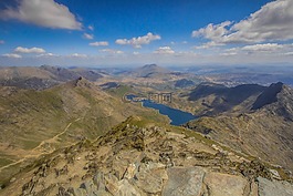 snowdon,顶,全景