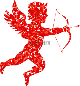 丘比特,天使,箭头