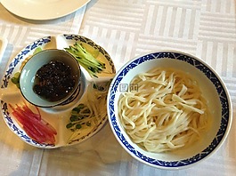 背景,烤鸭,炸酱面