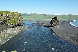 冰岛,海滩,vik
