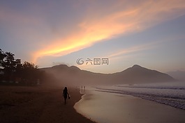 深圳,海边,晨光