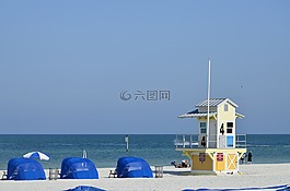 克利尔沃特,海滩,佛罗里达