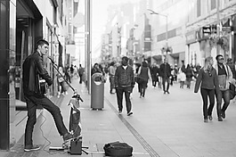 街头艺人,音乐家,音乐