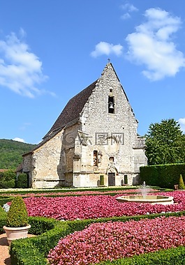 教堂,石头教堂,城堡 des milandes