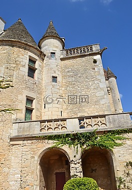 城堡,塔,城堡 des milandes