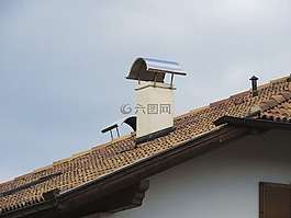 壁炉,屋顶,屋顶的山峰