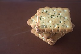 饼干,烘烤的,食品