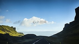山,的,轮廓