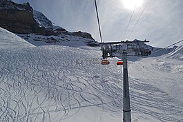 chairlift,滑雪,冬天
