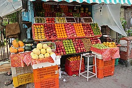 水果店,水果供应商,街