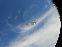 蓝天白云,天空,建筑物