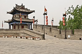 西安,中国,城墙
