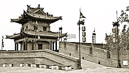 西安,中国,城墙