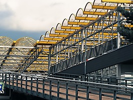 架构,多层停车场,玻璃